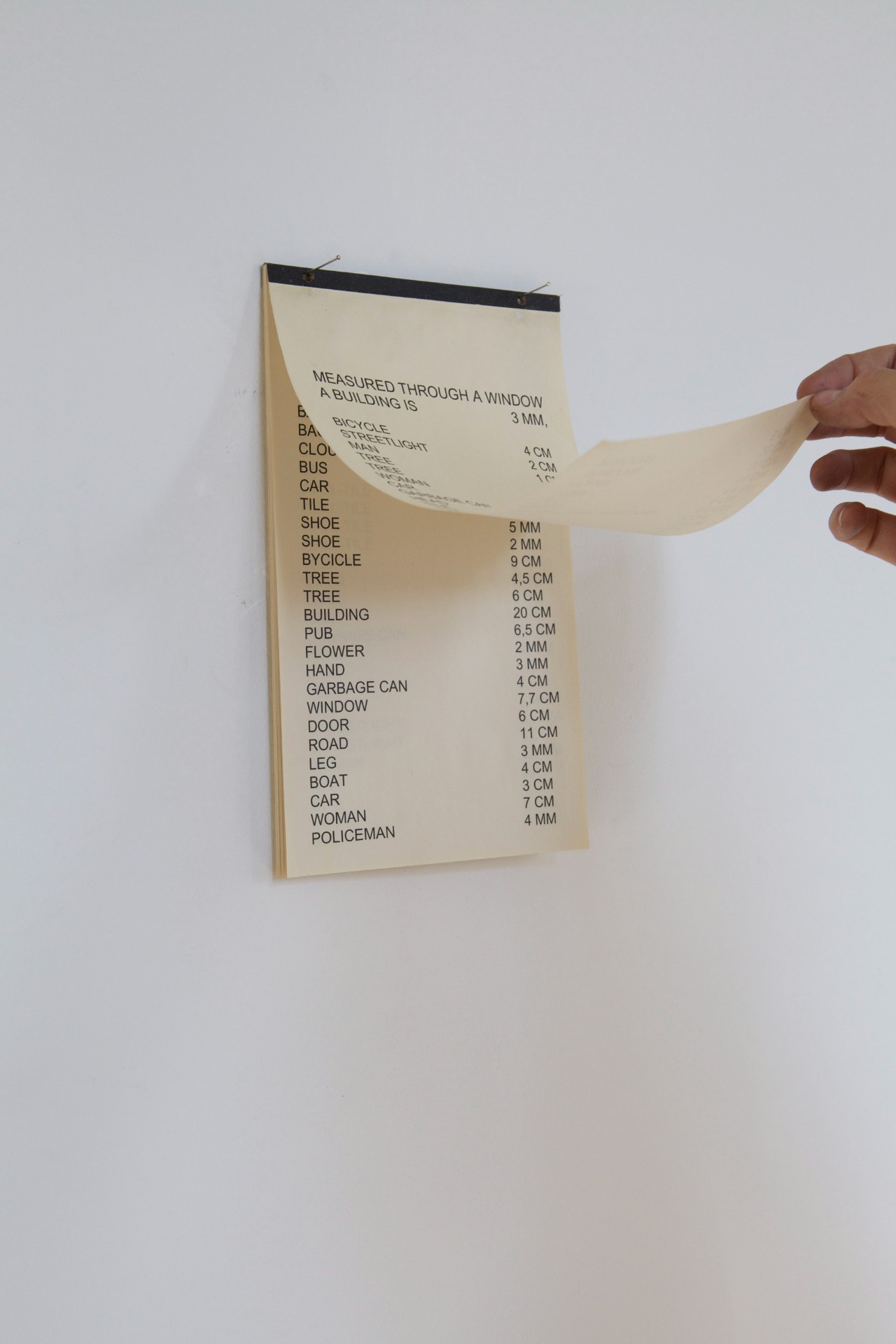 Measured Through a Window a Building is 3 mm.